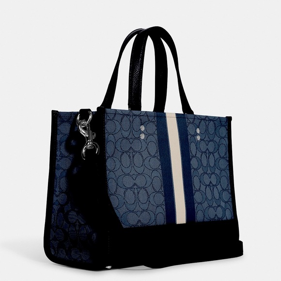 COPY - Dempsey Carryall In Signature Jacquard With Stripe And Coach Patch - Picture 2 of 5